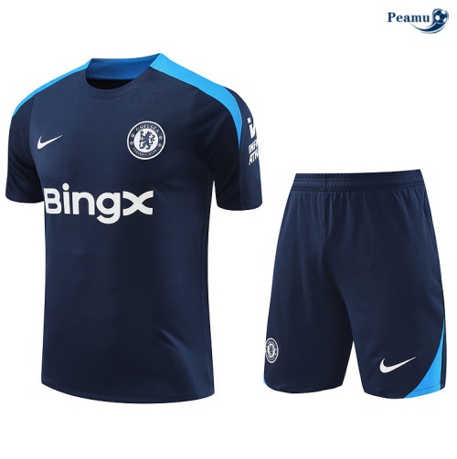 Oferta Camisola Futebol Chelsea + Calções azul marinho 2024-2025