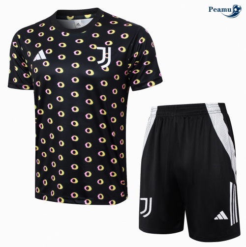 Novo Camisola Futebol Juventus + Calções preto 2024-2025