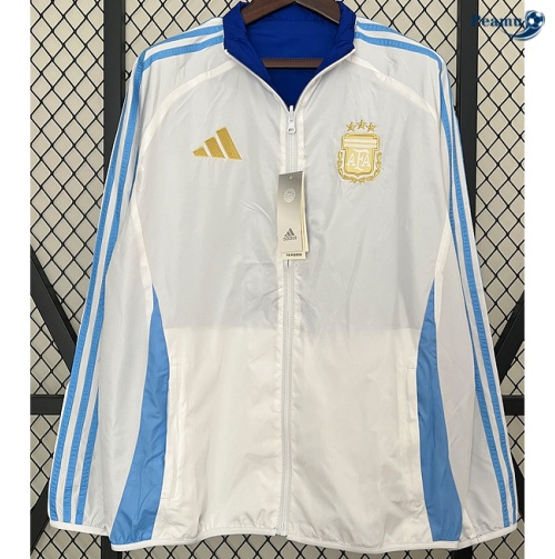 Comprar Jaqueta Futebol reversível quebra-vento Argentina Branco 2024-2025