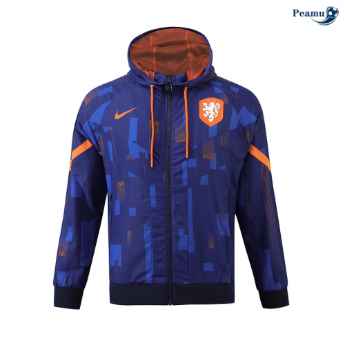 Oferta Jaqueta Futebol quebra-vento Holanda Roxo 2024-2025