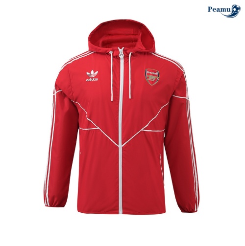 Novas Jaqueta Futebol quebra-vento Arsenal vermelho 2024-2025